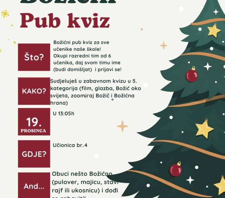 Božić/Christmas/Weichnachten Pub Quiz – Spread the Christmas Cheer!