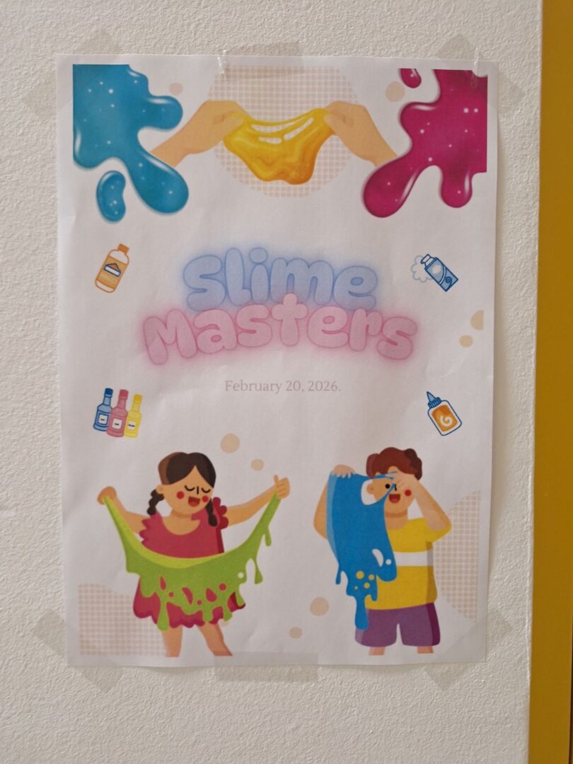 English Day 2026, Slime Masters, poster